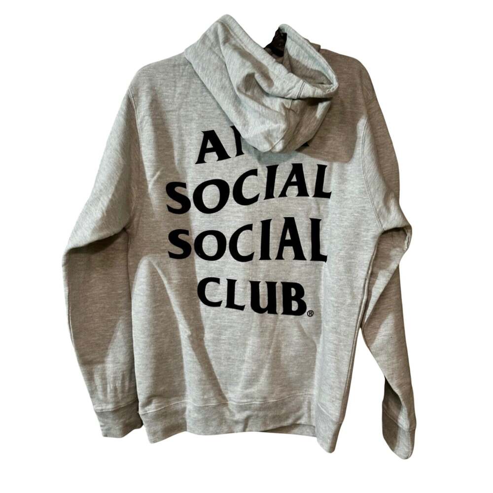 Anti Social Social Club 2020 Mouth Hoodie Heather Gray Lips Logo ASSC Medium